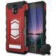 LG Aristo 4+/ Escape+ ELECTRO Series Air Vent Magnetic Holder Kickstand and Card Slots - Red/Black	