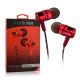 Acellories Superior Metal High Performance Earbuds Red