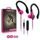 Acellories Athletic High Performance W/ Built-In Mic Earbuds Pink