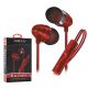 Acellories Bullets Superior Fabric W/ Volume Earbuds Red