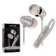 Acellories Bullets Superior Fabric W/ Volume Earbuds White