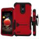 LG Aristo 1/ 2/ 3/ Tribute Dynasty Titan Ultra Pro Holster Case Red