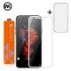 iPhone X/ Xs WK Excellence Silicone Case + Tempered Glass Screen Protector White