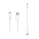 Type-C USB 9in' USB Data Cable White