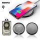 Qi Remax RP-W11 Linon Series Wireless Charging Pad For S9/ S9 Plus/ iPhone X/ Xs iPhone 8/8 Plus Silver
