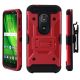 Moto G6 Play Warrior Holster Combo Red