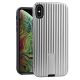 iPhone Xs Max Hybrid Lined Design Case Silver