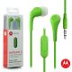 Motorola Earbuds 2 In-Ear In-Line Mic Headphones Lime