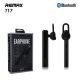 Remax RB-T17 Business Ultra Thin Metal Bluetooth Earphone Black