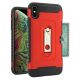 iPhone Xs Max Carbon Fiber Clip Kickstand Case Red