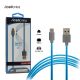 Acellories 10ft. MFI Tangle-Resistant USB Data Cable Blue For iPhones