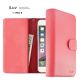 iPhone 6S/ 6 iLuv Jstyle Runaway Premium Leather Wallet Case Pink