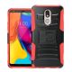 LG Stylo 5 Rugged W/ Kickstand Case Red
