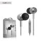 Acellories Rim Stereo Earbuds with Universal In-Line Controls Silver