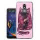 LG K40 Liquid Crystal Cat Case Pink