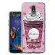 LG K40 Liquid Crystal Fashion Shake Case Pink