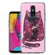 LG Stylo 5 Liquid Crystal Cat Case Pink
