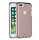 iPhone 8/ 7/ 6S/ 6 Plus iLuv Metal Forge Case Clear/Rose Gold