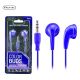 Color Buds Lightweight Stereo In-Line Earbuds Blue