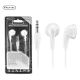 Color Buds Lightweight Stereo In-Line Earbuds White