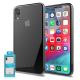 iPhone XR iLuv Metal Care Clear Case with Metallic Frame Black