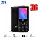 ZTE F322 3G Dual Sim Card Phone Black 	