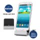 Micro USB Smartphone Charging Dock Station Silver