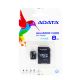 AData Class 4 Micro SD 8GB Memory Card With Adapter