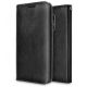 LGK40 WALLET FOLIO Series with Card Holders and Magnetic Flap Closure - Black Leather	